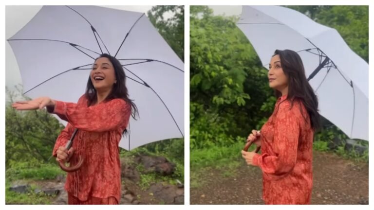 Madhuri Dixit dances to Mausam Ka Jaadu as Mumbai gets drenched. Watch | Bollywood