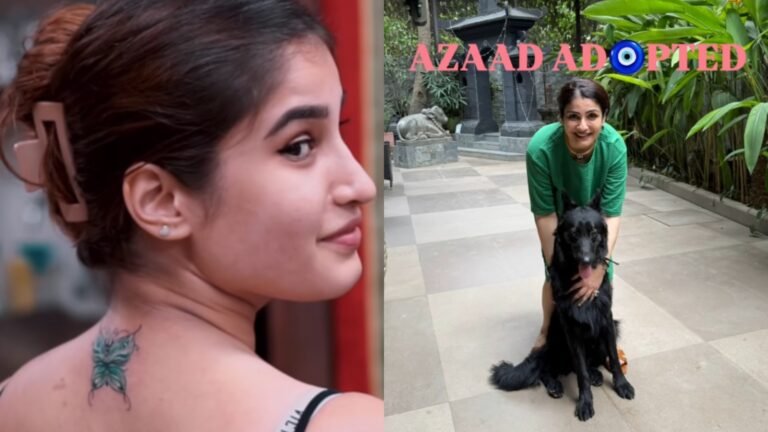 Rasha Thadani gets her first tattoo inspired by mother Raveena Tandon, latter names her new dog Azaad; video