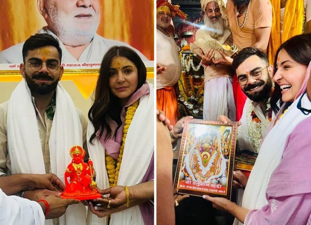 Anushka Sharma and Virat Kohli visit Ram Mandir and Hanuman Garhi in Ayodhya; videos and pics go viral : Bollywood News