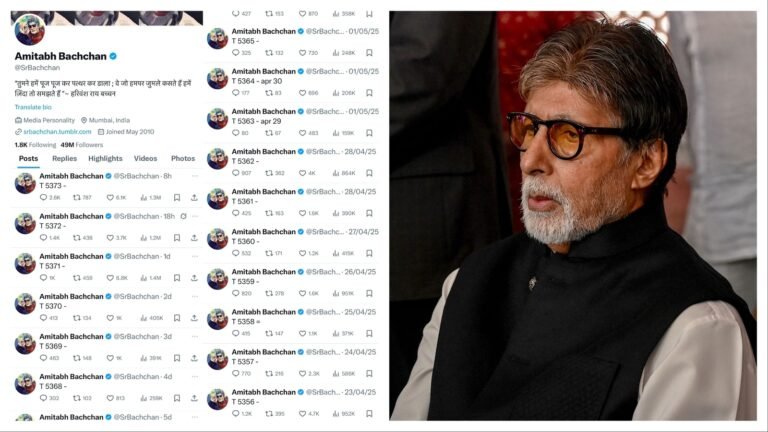 What is up with Amitabh Bachchan’s weird Twitter timeline? Superstar’s blank tweets leave fans scratching their heads | Bollywood