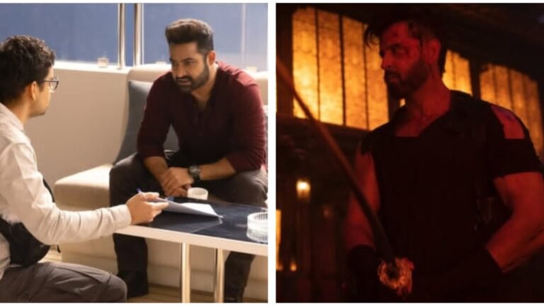War 2: Ayan Mukerji hails Hrithik Roshan and Jr NTR, teases ‘magical work these two Giants have created’. See BTS pics | Bollywood