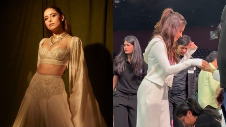 Nushrratt Bharuccha called out for making volunteers take off her shoes at yoga day event: ‘Khud ke haath nahi hai?’ | Bollywood