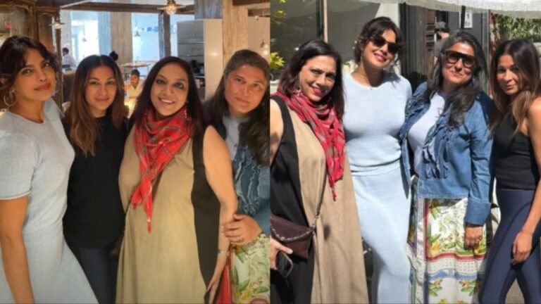Priyanka Chopra has a ‘borderless brunch’ with Pak’s Sharmeen Obaid Chinoy, Mira Nair in US; rushes home to baby Malti | Bollywood