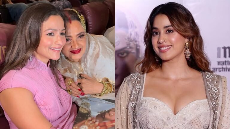 Khalia Bhatt: Say fans because Alia Bhatt ate with her Rekha-inspired look; call Janhvi Kapoor Umrao Jaanu