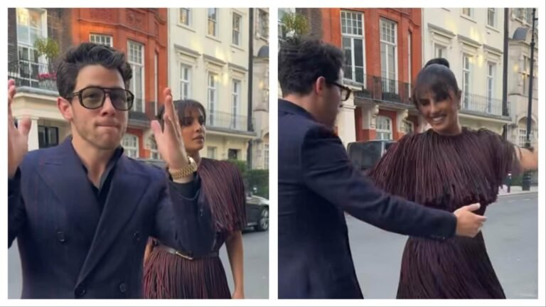 Priyanka Chopra grooves to Camila Cabello’s Bam Bam on London streets; Nick Jonas cheers for her. Watch | Bollywood